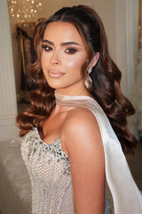 Dazzling Strapless Sleeveless Prom Dresses Mermaid Long Sheath With Gem