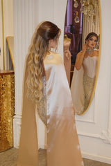 Luxury Strapless Sleeveless Satin Mermaid Prom Dresses Lace-Up Back With Gem Ruffle