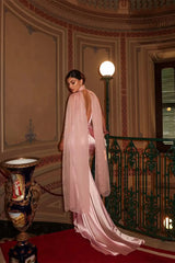 Timeless Pink Strapless Sleeveless Mermaid Satin Prom Dresses Sheath With Lace-up Back