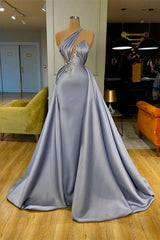Amazing Halter Long Evening Dress With Detachable Skirt Beadings-ballbellauk