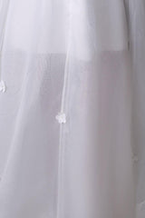 Asymmetrical Organza Wedding Dress High Low A-Line With Lace Beading Flower Exclusive-Ballbella