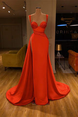 Beautiful Red Sweetheart Long Prom Dress With Split Starps-ballbellauk