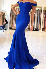 Beautiful Sleeveless Mermaid Off-the-Shoulder Ruffles Stretch Crepe Prom Dress-ballbellauk