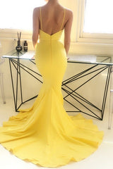 Beautiful Sleeveless Mermaid Spaghetti-Straps Ruffles Stretch Crepe Prom Dress-ballbellauk
