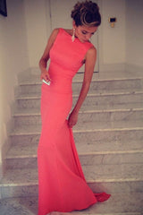 Beautiful Sleeveless Mermaid Spandex Long Prom Dress-ballbellauk