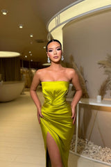 Charming Charming Long Mermaid Sleeveless Prom Dress With Slit-ballbellauk