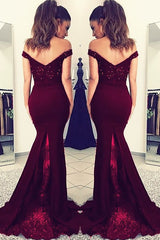 Chic Mermaid Off-the-Shoulder Sleeveless Lace Elastic Woven Elegant Evening Dress-ballbellauk