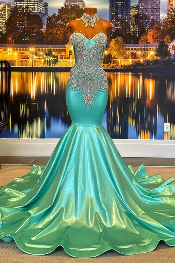 Chic Sleeveless Jade Prom Dress UK With Appliques & Beading ballbellauk Chic Sleeveless Jade Prom Dress UK With Appliques & Beading ballbellauk