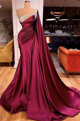 Elegant Mermaid Beadings Evening Evening Dresses WIth Ruffles-ballbellauk