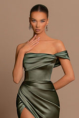 Elegant Off-the-Shoulder Formal Wears Mermaid Long With Split-ballbellauk