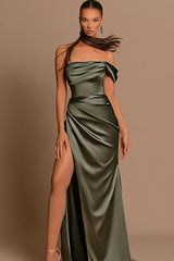 Elegant Off-the-Shoulder Formal Wears Mermaid Long With Split-ballbellauk