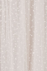 Exclusive White Wedding Dresses T-Length A-Line Sweetheart Pearls Spaghetti Straps Tea Length Bridal Dress-Ballbella