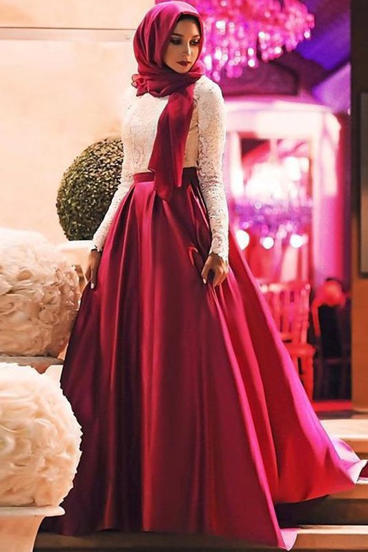 islamic prom dresses uk Stylish Black Modest Islamic Clothing Prom Dress 3753S