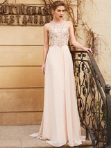 Gorgeous Spaghetti-Straps Beading Sleeveless Evening Dress Chiffon-ballbellauk