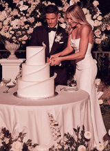 Strapless Mermaid Fitted Wedding Dresses Elastic Satin Sweep Train for Summer Beach-Ballbella