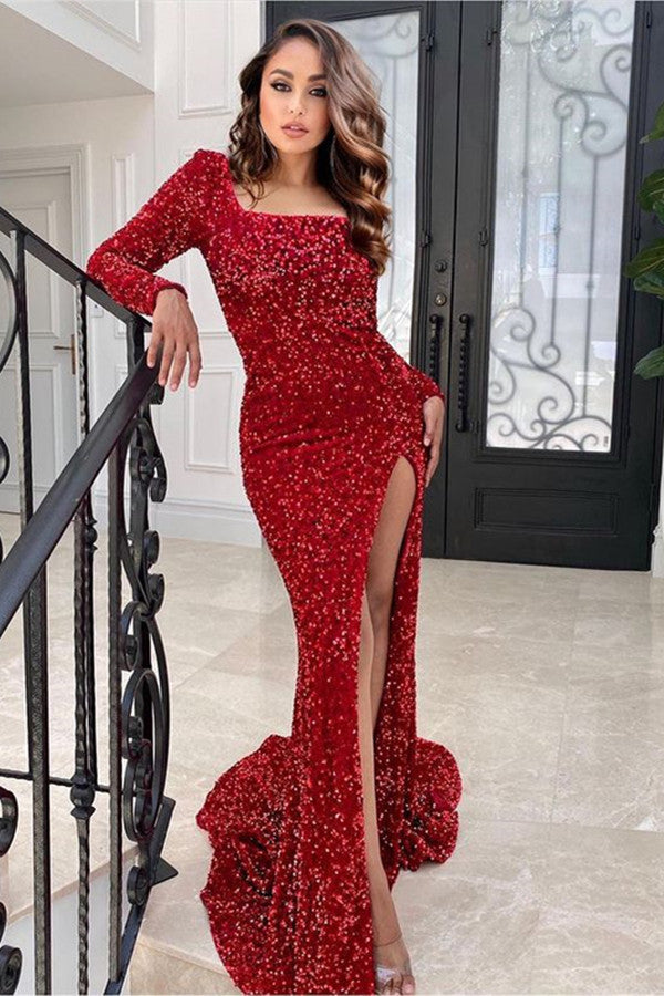 Burgundy Long Sleeve Sequin Dress Uk Stunning Burgundy Square Long Sleeves Evening Dresses Mermaid Burgundy Long Sleeve Sequin Dress Uk Stunning Burgundy Square Long Sleeves Evening Dresses Mermaid