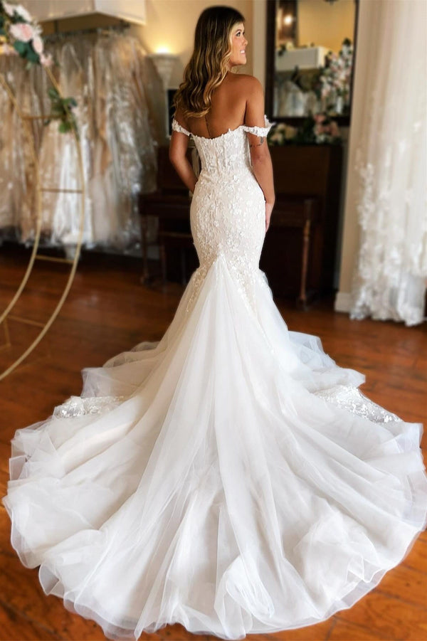 Elegant Sweetheart Straps Mermaid Wedding Dresses Sleeveless Open Back With Appliques Lace