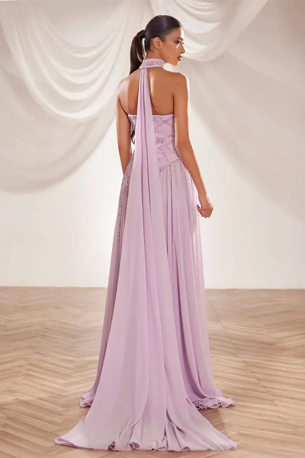 Sparkling Strapless Sleeveless Chiffon Prom Dress A-Line Beads With Pleats Zipper