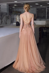 Charming Halter Sleeveless A-Line Tulle Prom Dresses Gem Backless With Zipper