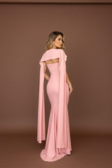 Timeless Strapless Sleeveless Satin Mermaid Prom Dresses Sheath With Zipper