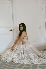 Timeless Sweetheart Strapless Sleeveless Tulle Prom Dresses A-Line With Lace-Up Back