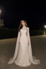 Graceful Halter Off The Shoulder Mermaid Prom Dresses Floor Length With Ribbon