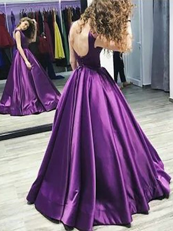 A-Line Bateau Sleeveless Long With Ruffles Elegant Evening Dress-ballbellauk