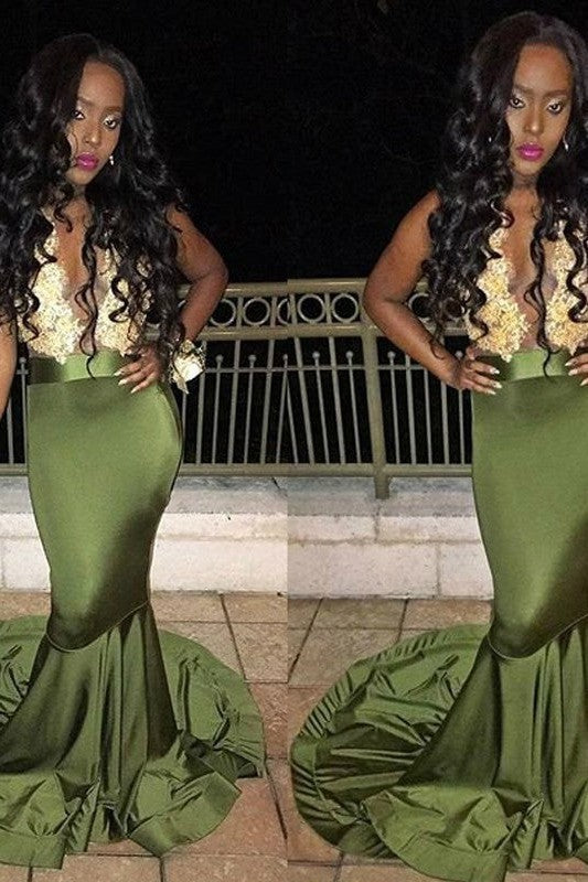 Beautiful Sleeveless Mermaid Scoop Elegant Evening Dress-ballbellauk