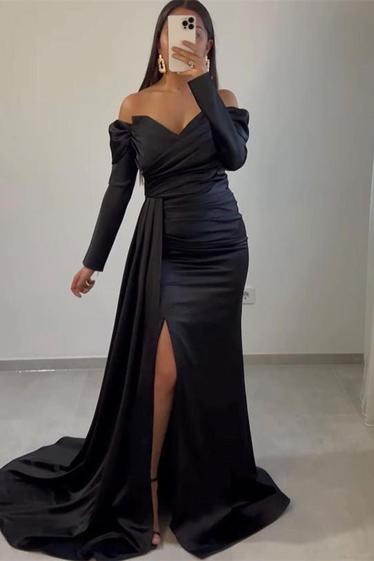 Beautiful Sweetheart Off-The-Shoulder Mermaid Evening Dress-ballbellauk