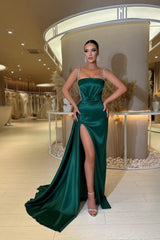 Charming Spaghetti-Straps Sleeveless Long prom Dresses Sequined-ballbellauk