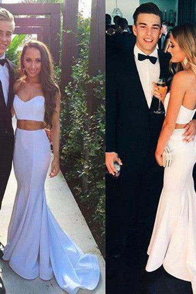 Chic Mermaid Sweetheart Stretch Crepe Sleeveless Prom Dress-ballbellauk