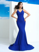 Classic Straps Beading Sleeveless Long Evening Dress Chiffon-ballbellauk