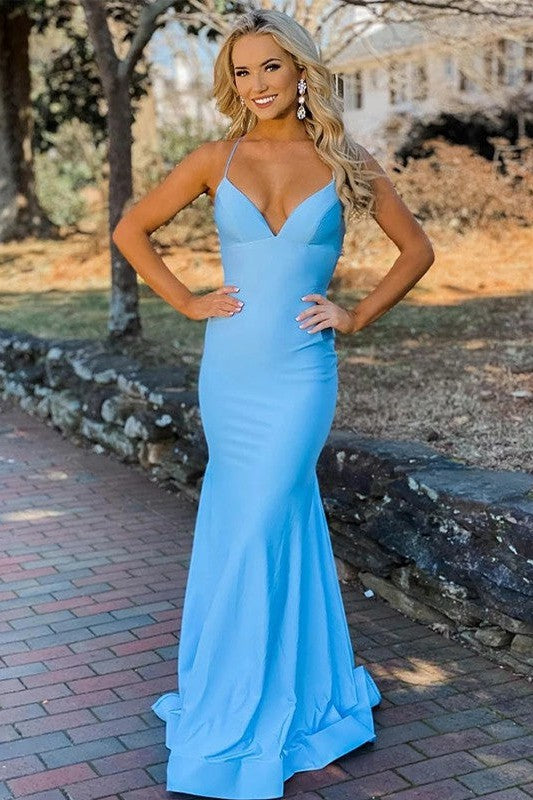 Classy Ruched V-neck Sleeveless Prom Dress-ballbellauk