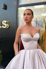 Classy Sparkle beaded Short Sweetheart Puffy Princess Homecoming Dresses-ballbellauk