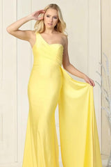 Elegant Long With Ruffles Evening Dress Sweetheart One Shoulder Online Mermaid-ballbellauk