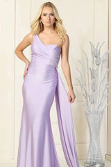 Elegant Long With Ruffles Evening Dress Sweetheart One Shoulder Online Mermaid-ballbellauk