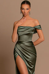 Elegant Off-the-Shoulder Formal Wears Mermaid Long With Split-ballbellauk