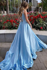 Glamorous Party Dress Ruffles Straps Sleeveless Court Train Prom Dress-ballbellauk
