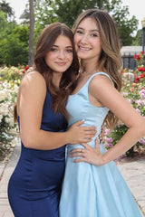Glamorous Party Dress Ruffles Straps Sleeveless Court Train Prom Dress-ballbellauk