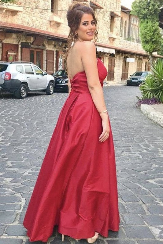 Glamorous Party Dress Ruffles Sweetheart Sleeveless Long Prom Dress-ballbellauk