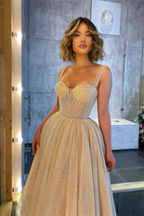 Glamorous Sweetheart Prom Dress UK with Glittering Straps-ballbellauk