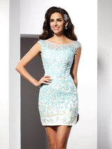 Gorgeous Bateau With Appliques Sleeveless Long Evening Dress Chiffon-ballbellauk