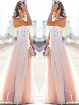 Gorgeous Jewel Sleeveless Long Lace Evening Dress Chiffon-ballbellauk