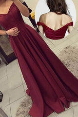 Gorgeous Off-the-Shoulder Sleeveless Ruched Prom Dress with Satin-ballbellauk
