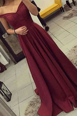 Gorgeous Off-the-Shoulder Sleeveless Ruched Prom Dress with Satin-ballbellauk