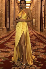 Gorgeous Ruffles Halter Sleeveless Prom Dress-ballbellauk
