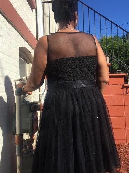 Gorgeous Sheer Neck Beading Sleeveless Tulle Plus Size Prom Dress-ballbellauk