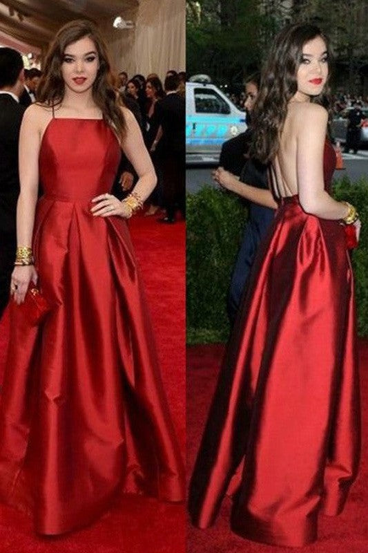 Gorgeous Spaghetti-Straps Sleeveless Prom Dress Long Online-ballbellauk