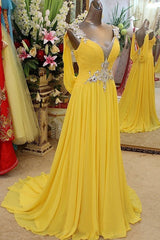 Gorgeous Straps Beading Sleeveless Evening Dress Chiffon-ballbellauk