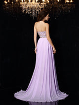 Gorgeous Sweetheart Beading Sleeveless Long Evening Dress Chiffon-ballbellauk